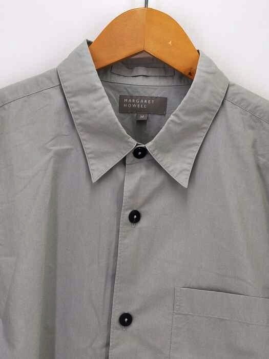 トップス MARGARET HOWELL 21S Matt Cotton Poplin-M Margaret Howell Oversized Dress Shirt Matt Cotton Poplin Teak