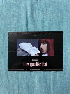Blackpink How You Like That Lisa Postcard
