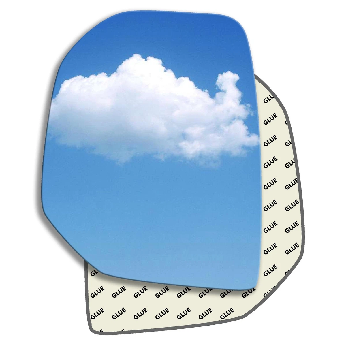 Left passenger near side wing mirror glass for Peugeot Partner  