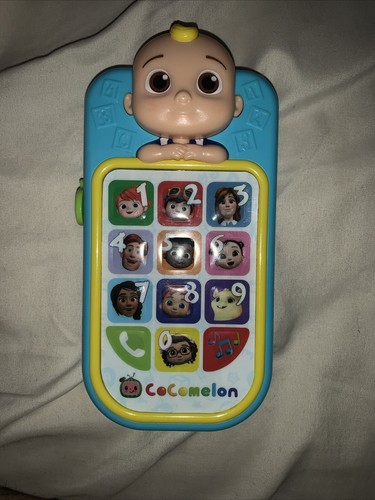 Cocomelon JJ's First Learning Toy Phone Electronic Lights and Sounds Working 6"