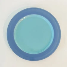 Vtg 1986 Lindt-Stymeist Colorways Periwinkle Blue w/Turquoise 11" Dinner Plate