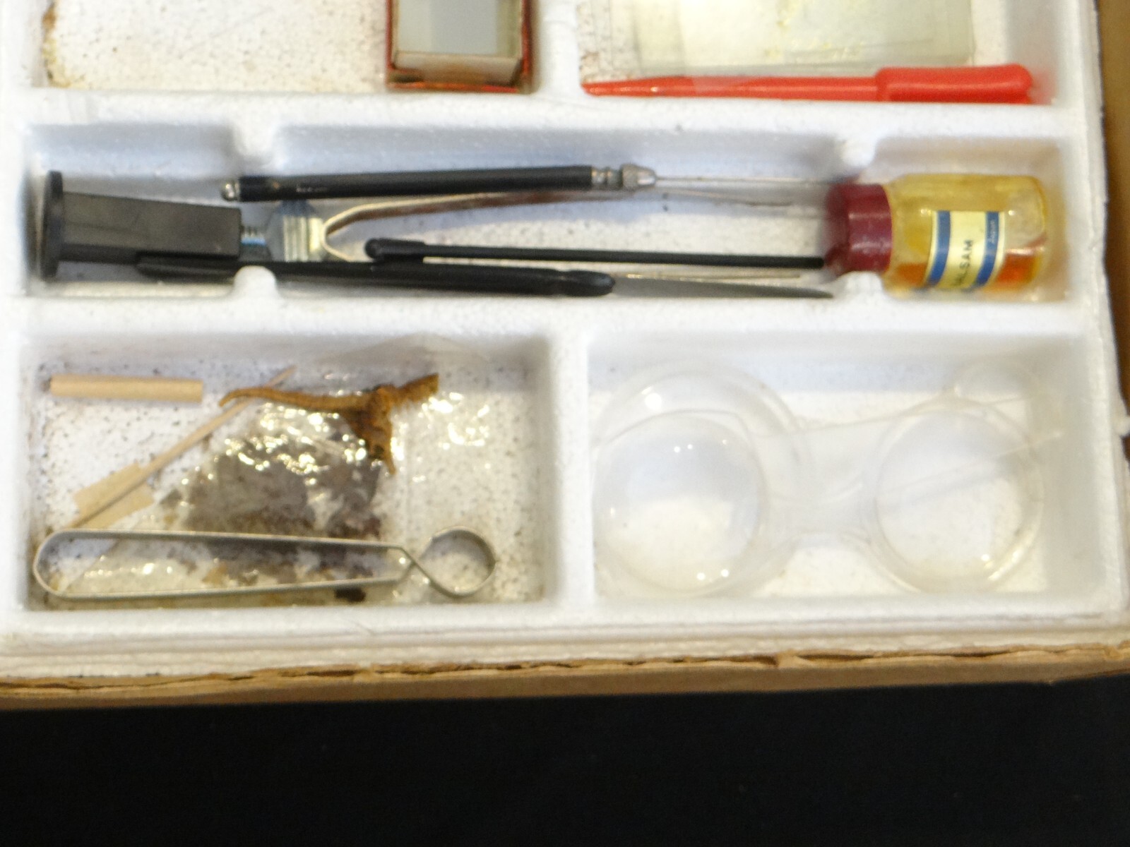 Vintage 1960s SEARS ROEBUCK Science Microscope Set 45180 Power In