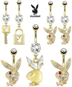 playboy belly piercing jewelry