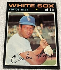 1971 Topps Carlos May # 243 Chicago White Sox Outfield/1st base