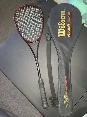 Vintage Wilson Pro Staff Graphite 3/8 PWS Largehead Racquet W
