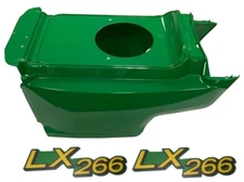 New Lower Hood & Set of 2 Decals Replaces AM132688 M146004 Fits John Deere LX266