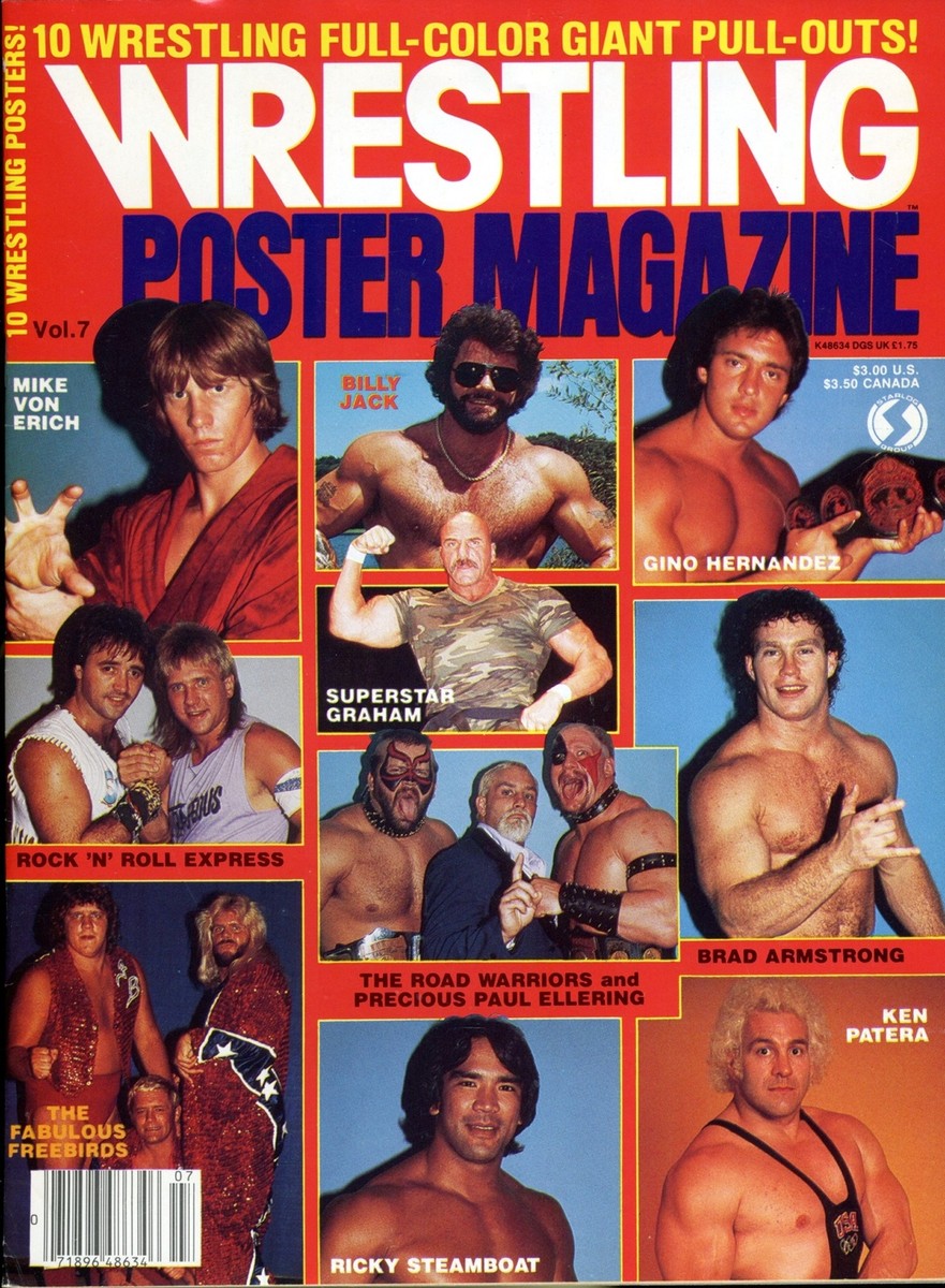 THE ROAD WARRIORS Wrestling Scene Poster Magazine Volume 7 1984