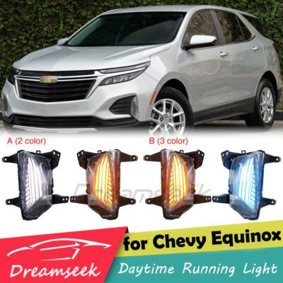 Paar LED Tagfahrlicht TFL Für Chevy Equinox 2022-24 DRL Nebelscheinwerfer Lampe