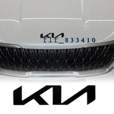 2x Matt BLACK Vehicle Front Hood Trunk Emblem KN Badge Sticker for K5 K7 K8 KX