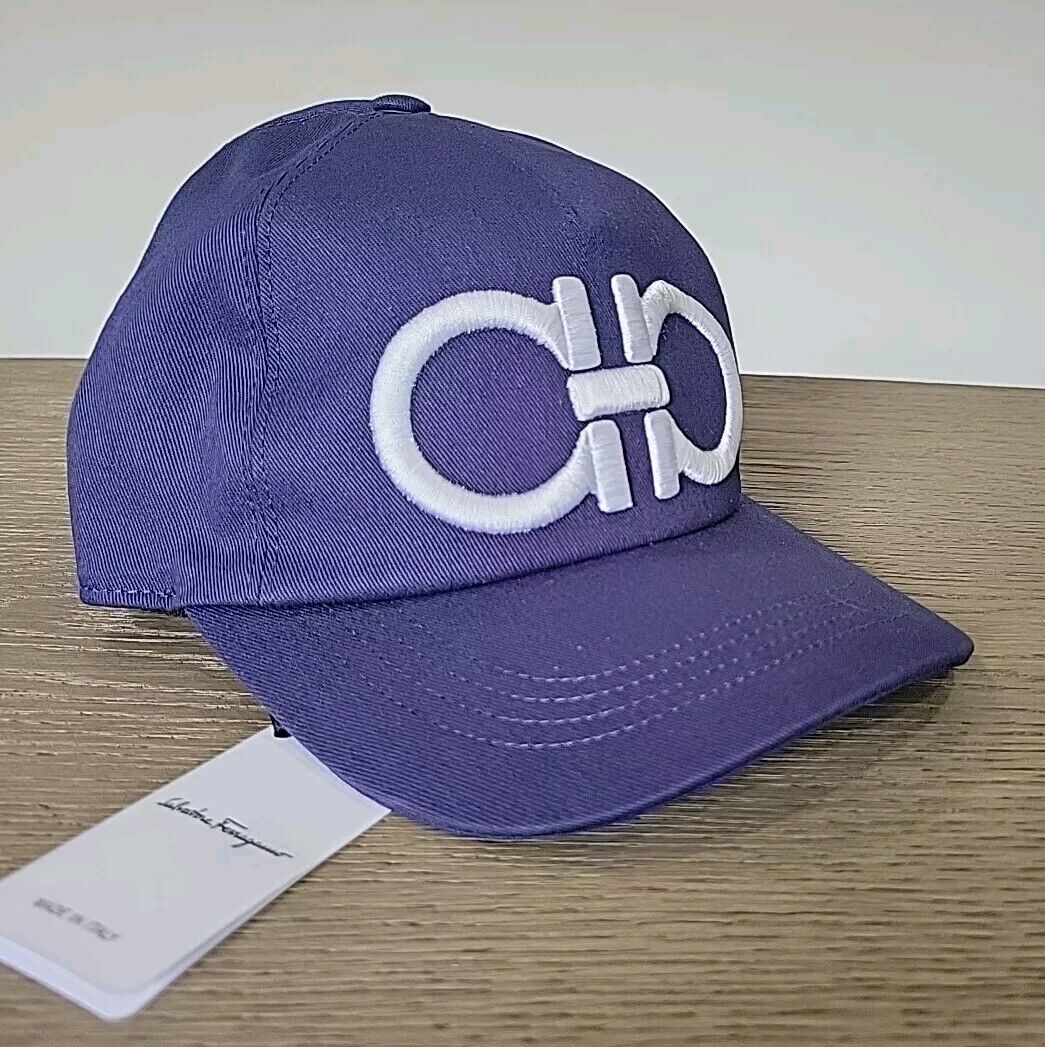 Salvatore Ferragamo Blue Gancini Baseball Cap New With Tags Salvatore Ferragamo Blue Gancini Baseball Cap New With Tags