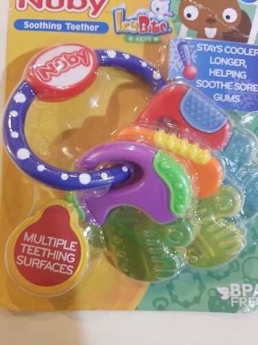 2017 Nuby ICY Bite Keys Multi Surfaced Soothing Teether Sealed FREE S/H - Picture 4 of 8