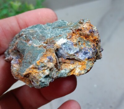 Wulfenite And Fluorite On Matrix Specimen *Cholla Cat Mine, Arizona* 62g 2.1'' Z9