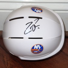 Zach Parise Autographed Signed Mini Helmet New York Islanders JSA COA