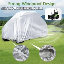 Riding Mower Lawn Tractor Cover Waterproof Heavy Duty UV Protector Tarp Silvery