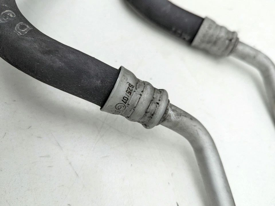2006-2008 BMW 750Li 750 AC Line tubo mangueira par conjunto de 2 fabricante de equipamento original - Imagem 4 de 4