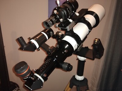 Omegon 102mm ED Apochromatic Refractor with Rings and rails.