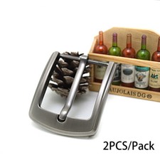 2pcs 40mm Zinc Alloy Metal Pin Single Belt Buckle Men Leather Belt Buckle USA