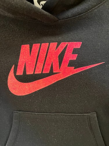 NWT Girls Nike Size 6 M 110-116 CM 5-6 YRS Black Hoodie Sweatshirt Pullover - Picture 6 of 13
