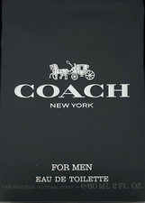 COACH NEW YORK FOR MEN EAU DE TOILETTE SPRAY 2.0 Oz / 60 ml BRAND NEW IN BOX  