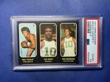 1971 Topps TRIOS Stickers WALT WESLEY/JOJO WHITE/BOB DANDRIDGE #4,5,6 PSA 6.5