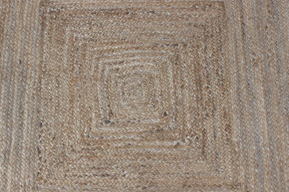 Jute Runner Rug 100% Natural Handmade Braided Carpet Reversible Living Area Rug - Image 3 of 4