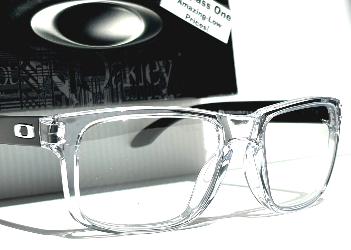 ひかる NEW Oakley HOLBROOK Clear & Black Frame GALAXY Clear Lens Sunglass