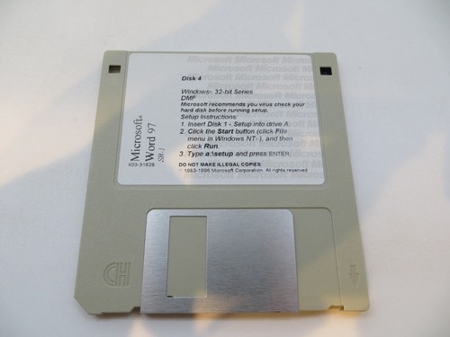 3.5" Floppy Disks MICROSOFT WORD 97 - SR-1 1996 18 Discs - - Picture 5 of 19