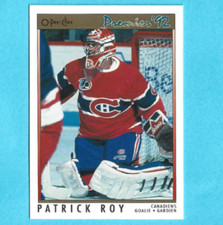 1992 O-Pee-Chee Premier Patrick Roy Card #14