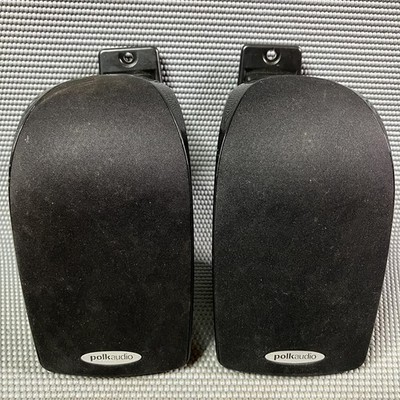 Pair Polk Audio  TL1900 Satellite Speakers  2 speakers w/ Wall Mounts Blackstone