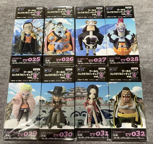 Figura Coleccionable One Piece World Vol.4 Juego de 8 Personajes TV025 TV032 Usada