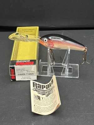 Rapala DRFR-7 Down Deep Rattlin Fat Rap DRFR-7 PSD Plum Shad Bass Fishing Lure 