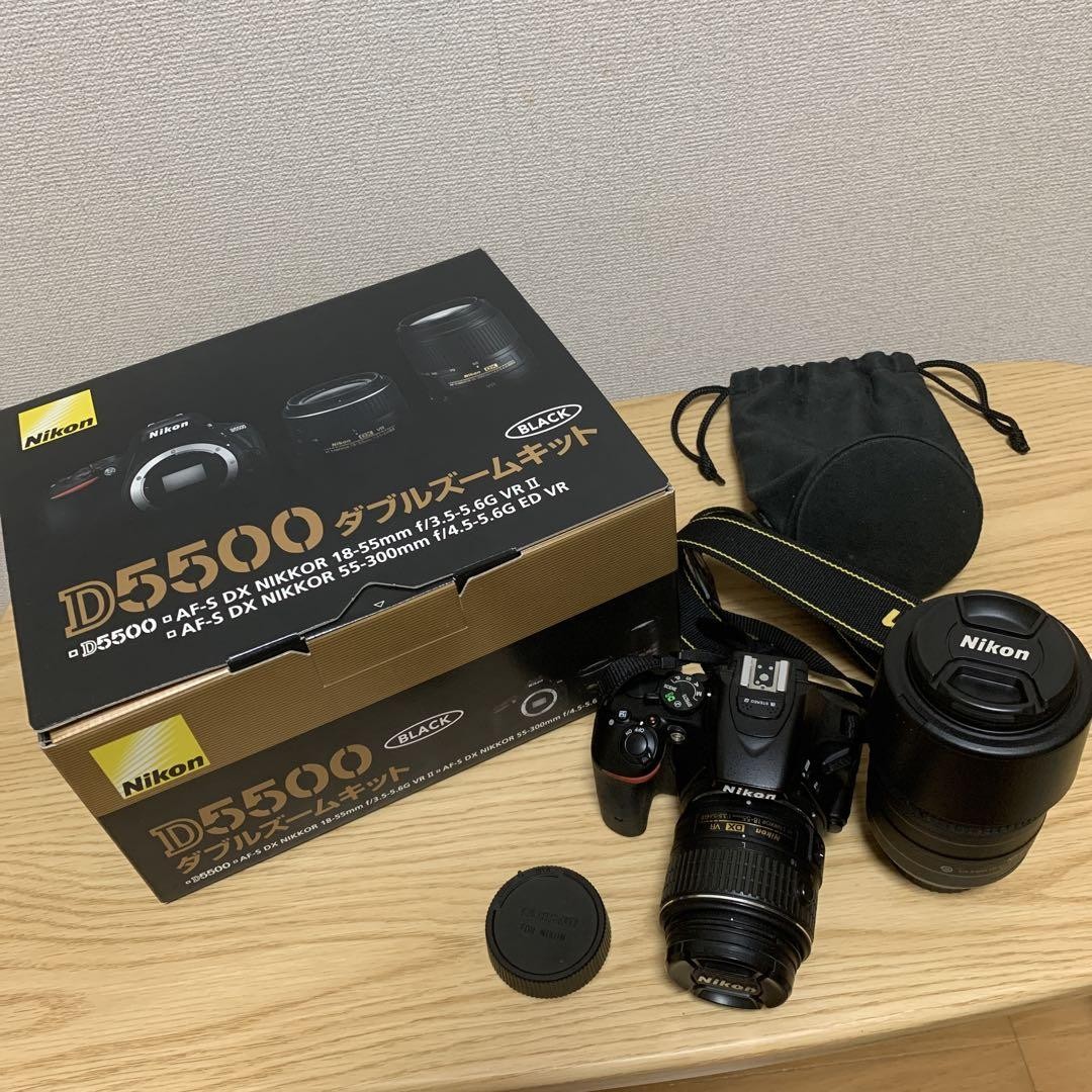 Nikon D5500 ダブルズームキット BLACK ファッション