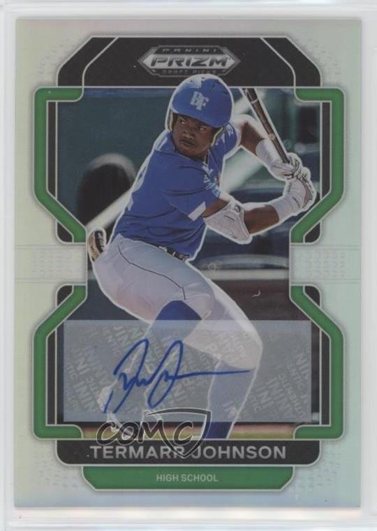 2022 Panini Prizm Draft Picks Silver Prizm Auto Termarr Johnson #PDP4 Auto 1b3