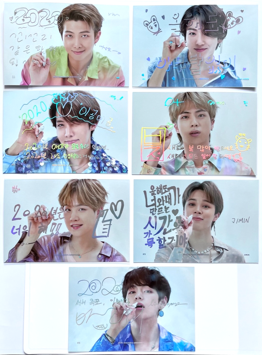 BTS [2020 Season's Greetings Official Postcard Set] / K-POP | eBay