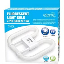 2-PIN 4-PIN 16W 3500K Fluorescent Light Bulb Bathroom Toilets 2D GR8 GR10Q