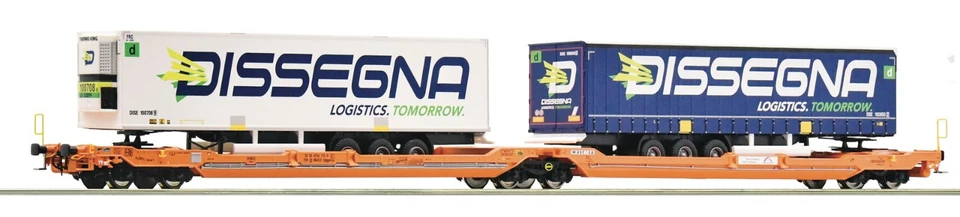 Roco 77395 HO Wascosa Doppeltaschen-Gelenkwagen T3000e  Ep.6 NEU + OVP