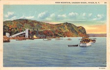 Nyack New York Hook Mountain Hudson River Vintage Postcard
