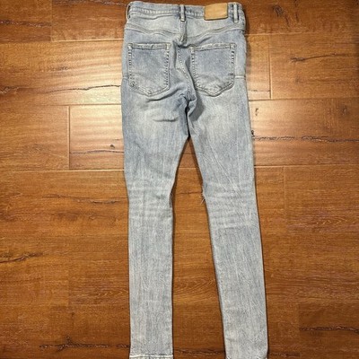 PURPLE BRAND ジーンズ　28 Purple Brand Jeans Mens 28x31 Blue Light Wash P002 Skinny Denim