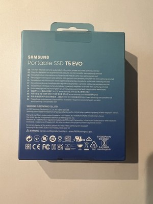 Samsung T5 EVO 8TB USB-C Portable External SSD - Black (MU-PH8T0S