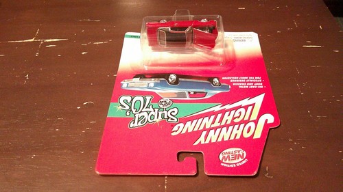 2002 Johnny Lightning Super anni 70 '71 Chevy Monte Carlo Rosso con Top Nero #C1 - Foto 6 di 8