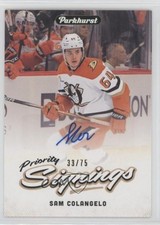 2025 Fall Expo Promo Parkhurst Priority Signings 33/75 Sam Colangelo Auto 0e22