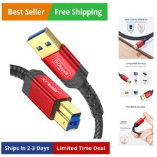 USB 3.0 Printer Cable, Type A Male to B 3.0 Male 10ft/3M USB 3.0 Type B Upstr...