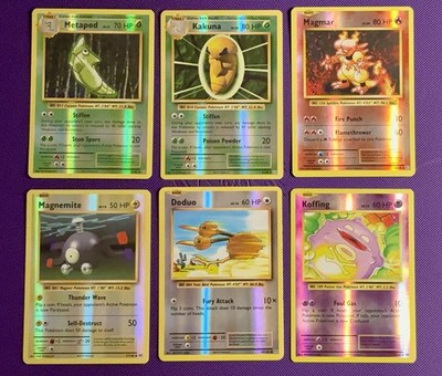 XY Evolutions Reverse Holo Lot   6 Cards   Magmar Included   2016 Pokémon TCG