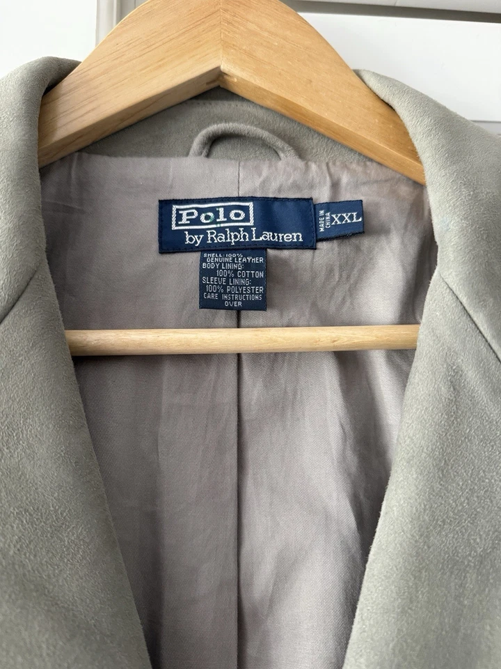 Polo Ralph Lauren Heavy Suede 2XL Soft  Blazer 3 Btn Substantial Heirloom - Image 2 of 4