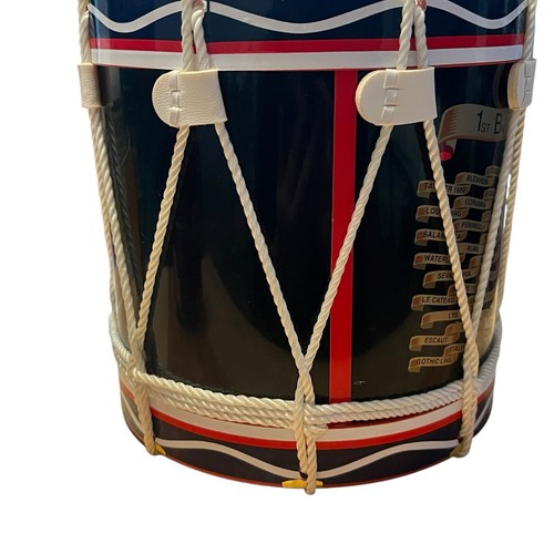 Replica Reggimentale 1° Bn The Royal Scots Tamburo Secchiello Ghiaccio Barware Inghilterra 1995 - Foto 8 di 16