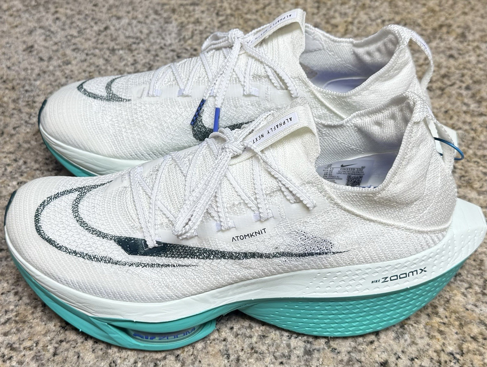 Nike Air Zoom AlphaFly Nextpercent 2 - White/ Jade (DN3559-100) - 10.0 Women/ 8.5 Men image 4