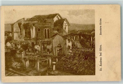 39346006 - Gorizia zerstoerte Kirche Sant`Andrea