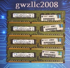 16GB 4x4GB PC3-10600u DDR3-1333MHz 2Rx8 ECC Samsung M391B5273CH0-CH9