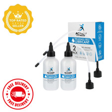 2 Pack 100 Percent Silicone Treadmill Belt Lubricant 4oz with Dual Applicators