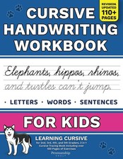 Cursive Handwriting Workbook for Kids: Learning Cursive for 2nd 3rd 4th and ...